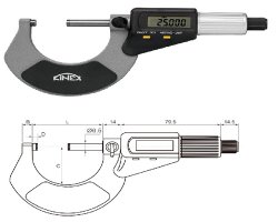 45-digital outside micrometer kinex